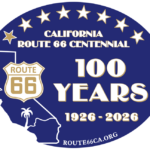 the california historic route 66 association centennial logo sticker